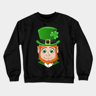 Cute Saint Patricks Day Leprechaun Crewneck Sweatshirt